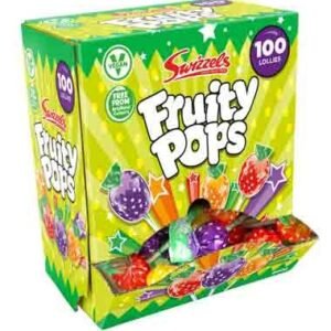 100 X Swizzels Fruity Pops Dispenser Box