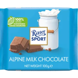 12 x Ritter Sport Alpine Milk Chocolate 100G