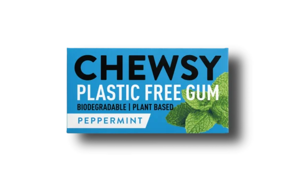 12 x Chewsy Peppermint Plastic Free Gum - 15g