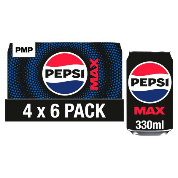 Coca-Cola OrigPepsi Max No Sugar Cola Cans 6 x 330mlinal Taste 4 x 6 x 330ml PM