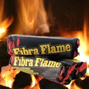 5 x Fibra Flame Eco Smokless Fire log 700G