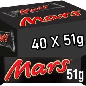 MARS Chocolate Bars, Pack of 40 x 51g x 108