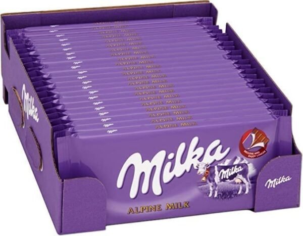 Milka Chocolate Bar 100G (Pack of 24)